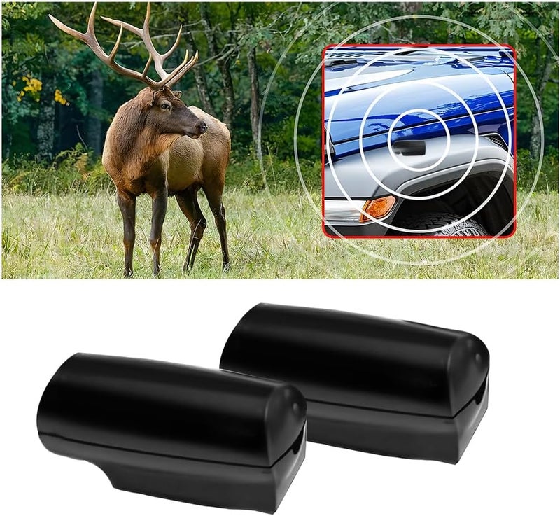 Sandfren Car Deer Warning Whistles Device, 2PCS Waterproof Vehicle Horn Sensor Repellent with Adhesive Tapes, Automotive Exterior Animal Alert Accessories, Universal for SUVs Trucks Motorcycles - Image 1
